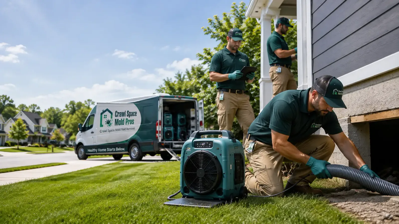 Crawl Space Mold Removal in Channing, MI